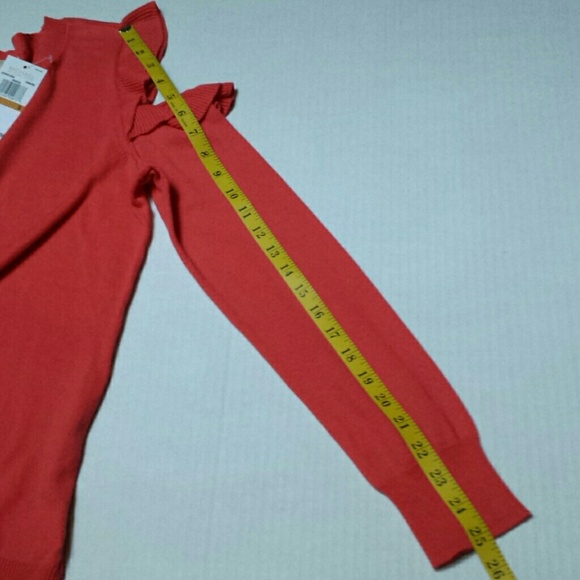 Michael Kors MK Cold Shoulder Top Blouse Sweater - Picture 8 of 8